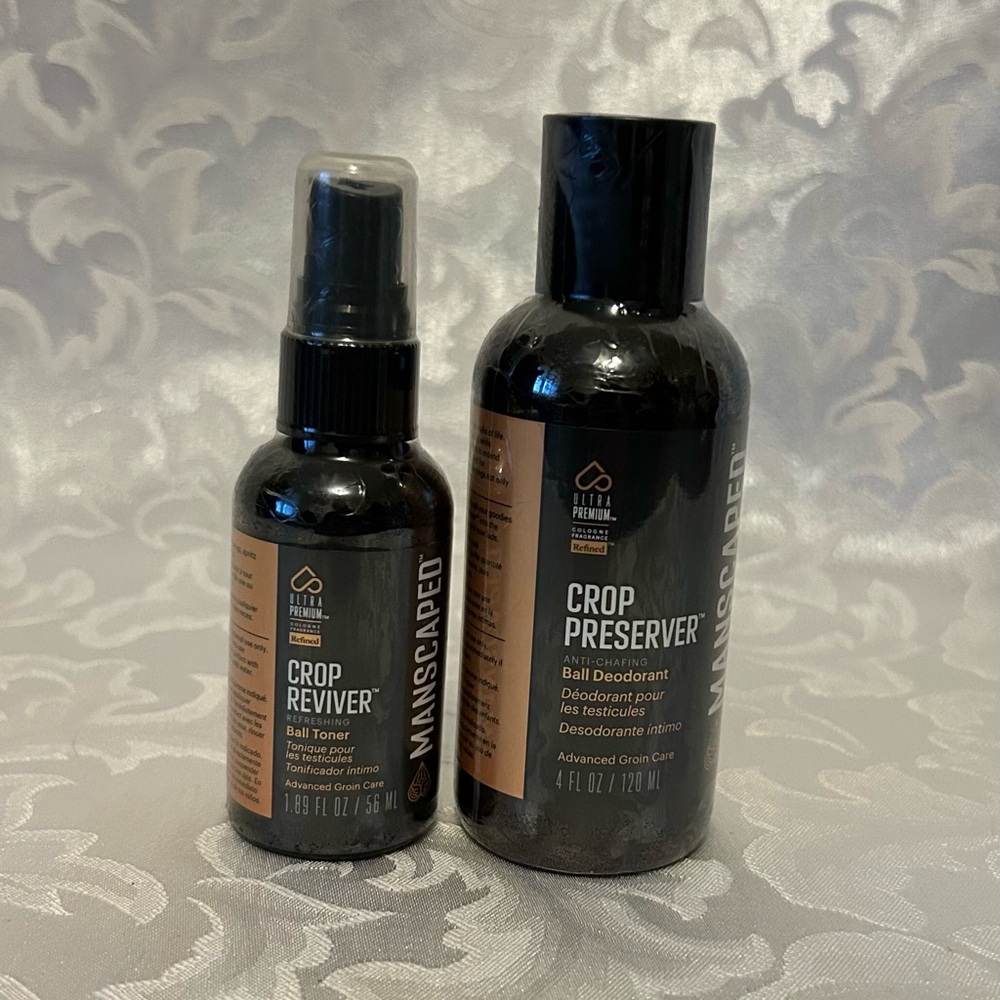 MANSCAPED Crop Preserver® Ball Deodorant And Crop Reviver® Ball Toner Package